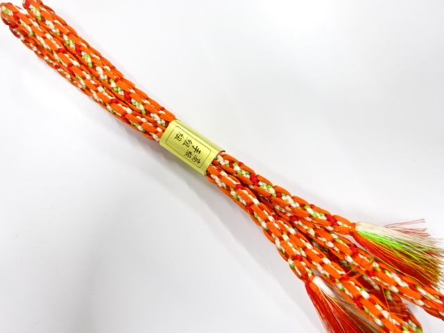 未使用品　正絹　手組帯締め